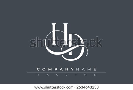 Initial HD Logo Design Vector. Elegant Monogram Logo Design with Decorative Elements and Typography