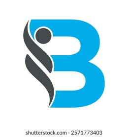 Initial Healthcare Logo Combine With Letter B Vector Template