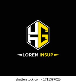 initial hexagon logo monogram designs modern templates