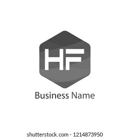 Initial HF Letter Logo Design