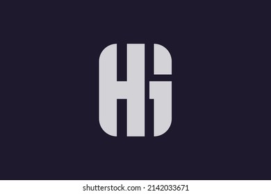 Initial HG GH modern monogram and elegant logo design, Professional Letters Vector Icon Logo on luxury background.
