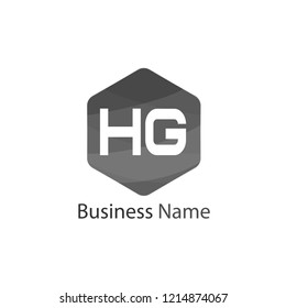 Initial HG Letter Logo Design