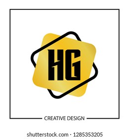 Initial HG Letter Logo Template Design