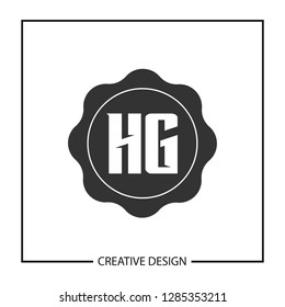 Initial HG Letter Logo Template Design