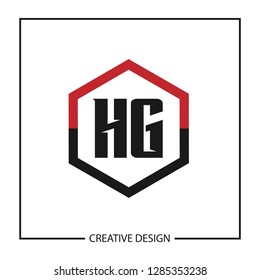 Initial HG Letter Logo Template Design