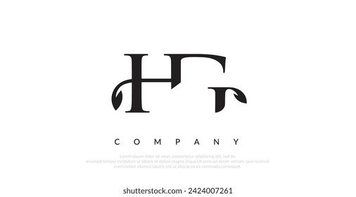 Initial HG Logo Design Vector 