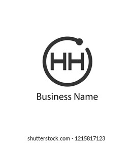 Initial HH Letter Logo Design