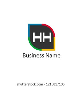 Initial HH Letter Logo Design