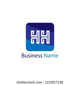 Initial HH Letter Logo Design