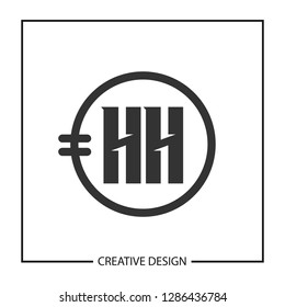 Initial HH Letter Logo Template Design