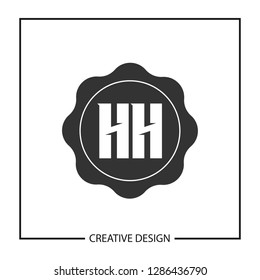 Initial HH Letter Logo Template Design