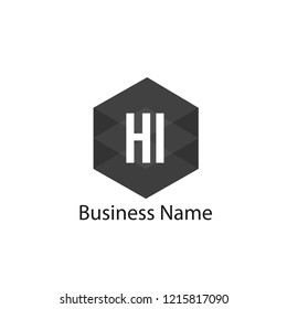 Initial HI Letter Logo Design