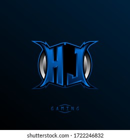 Initial HJ logo design, Initial HJ logo design with Cool style, Logo for game, esport, initial gaming, community or business.