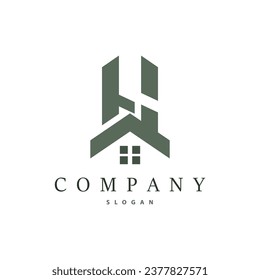 Initial HM Letter Logo, Modern and Luxury Vector Minimalist MH Logo Template