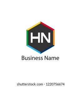 Initial HN Letter Logo Design