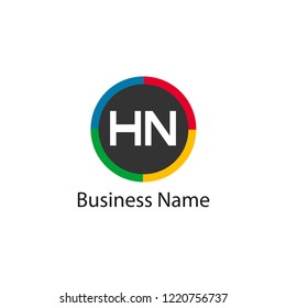 Initial HN Letter Logo Design