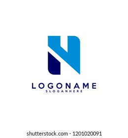 Initial HN logo vector template