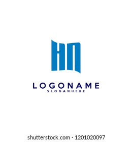 Initial HN logo vector template