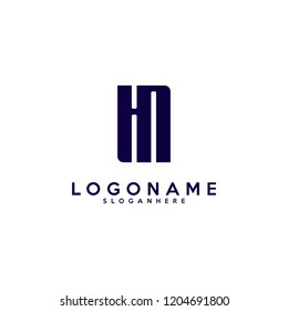 Initial HN logo vector template. Letter HN logo