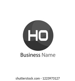 Initial HO Letter Logo Design