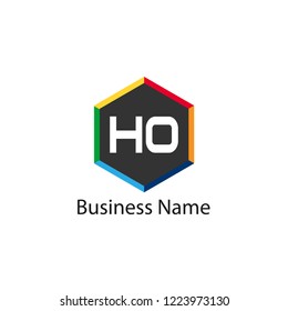 Initial HO Letter Logo Design