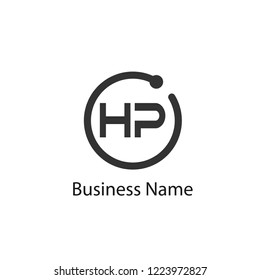 Initial HP Letter Logo Design