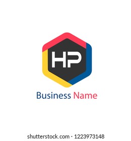 Initial HP Letter Logo Design