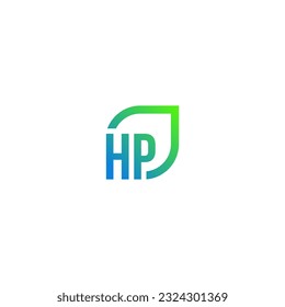 Initial HP logo grows vector, develops, natural, organic, simple, financial logo suitable for your company.