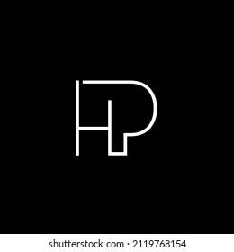 Initial HP monogram logo concept