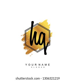 Initial HQ handwriting logo vector