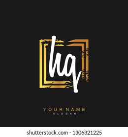 Initial HQ handwriting logo vector