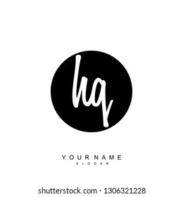 Initial HQ handwriting logo vector