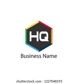Initial HQ Letter Logo Design