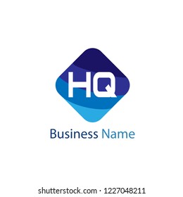Initial HQ Letter Logo Design