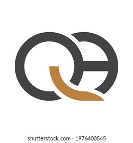 Initial HQ Letter Logo Design Vector Template