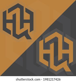 Design-Vektorvorlage für das Logo des ersten HQ-Briefes