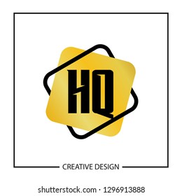 Initial HQ Letter Logo Template Design