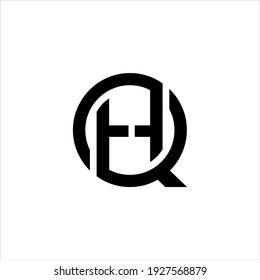 Initial HQ Logo design, QH Letter Vector Illustration	