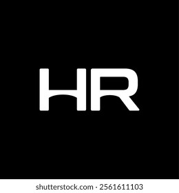 Initial HR logo design template vector. Simple vector logo brand for apparel, fashion, boutique, business and company