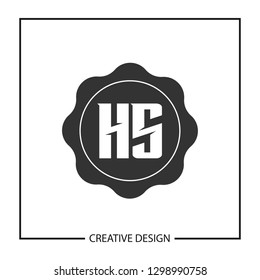 Initial HS Letter Logo Template Design