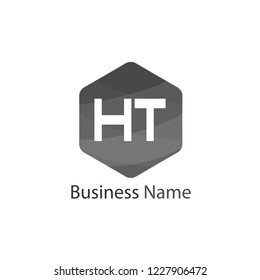 Initial HT Letter Logo Design