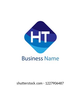 Initial HT Letter Logo Design