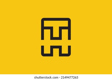 Initial HT TH modern monogram and elegant logo design, Professional Letters Vector Icon Logo on luxury background.