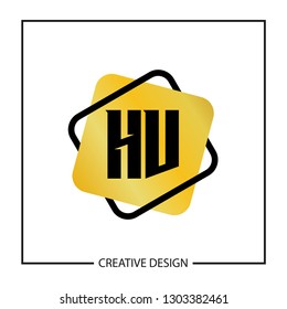 Initial HV Letter Logo Template Design