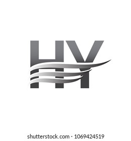 Initial HY wing logo, grey color vector logotype, logo for company name business and company identity.