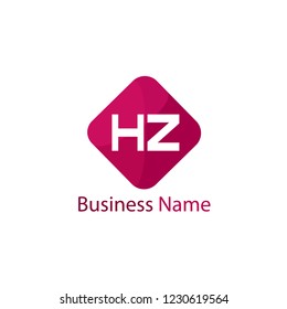Initial HZ Letter Logo Design