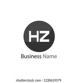 Initial HZ Letter Logo Design