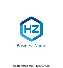 Initial HZ Letter Logo Design