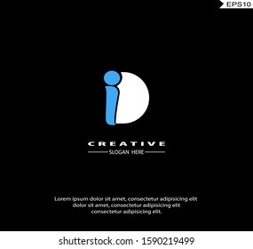 Initial ID, DI modern Logo icon design. Vector graphic design template element. Graphic Symbol for Corporate Business Identity.