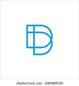Initial ID, DI modern Logo icon design. Vector graphic design template element. 